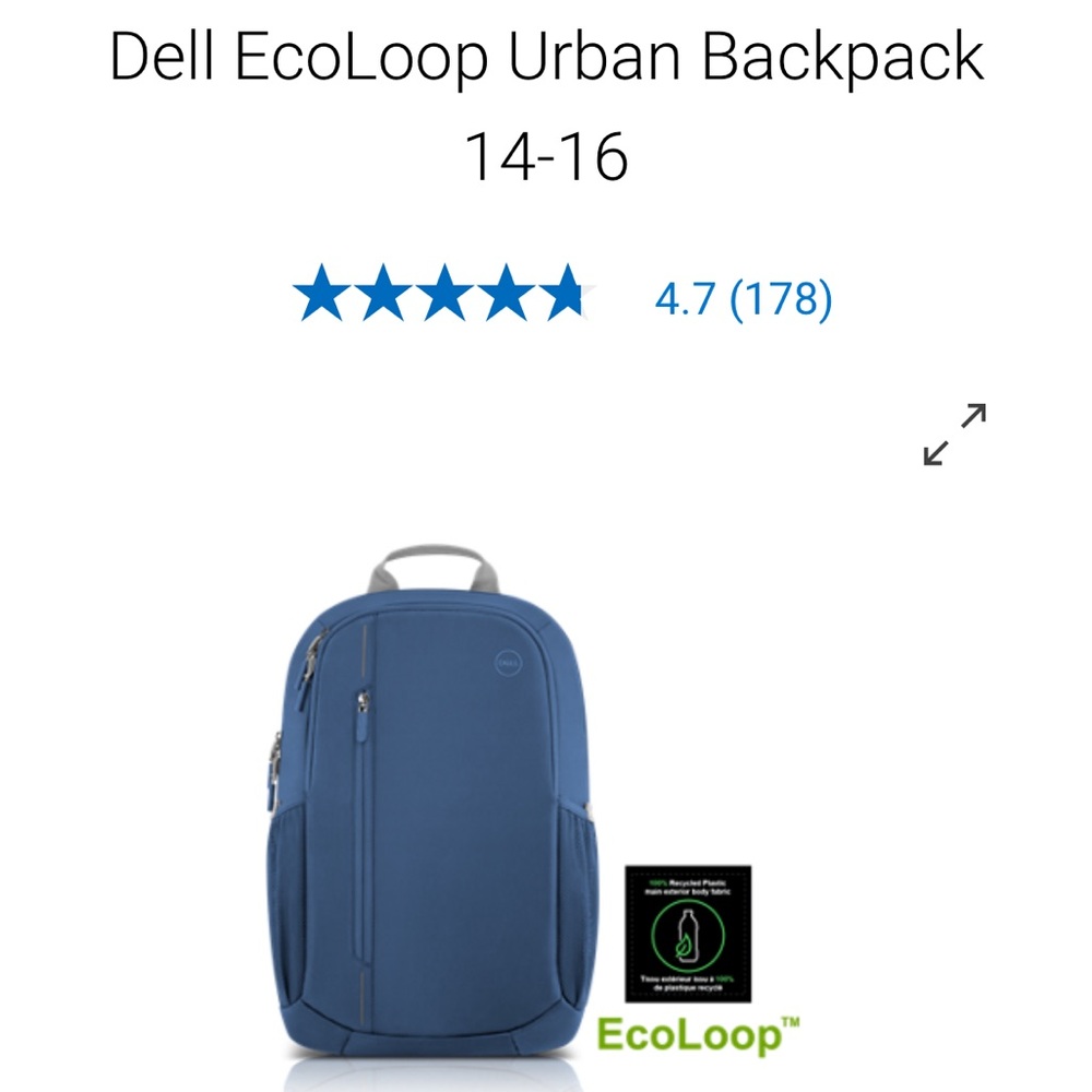 Dell EcoLoop Backpack-NEW